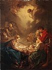Francois Boucher - Adoration of the Shepherds painting